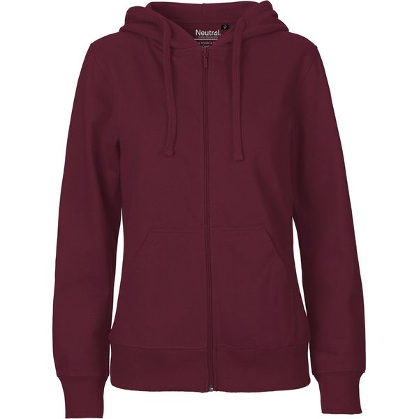 Neutral O83301 | Felpa Con Cappuccio E Zip Da Donna - Colore: Bordeaux - Taglia: Xxl-image