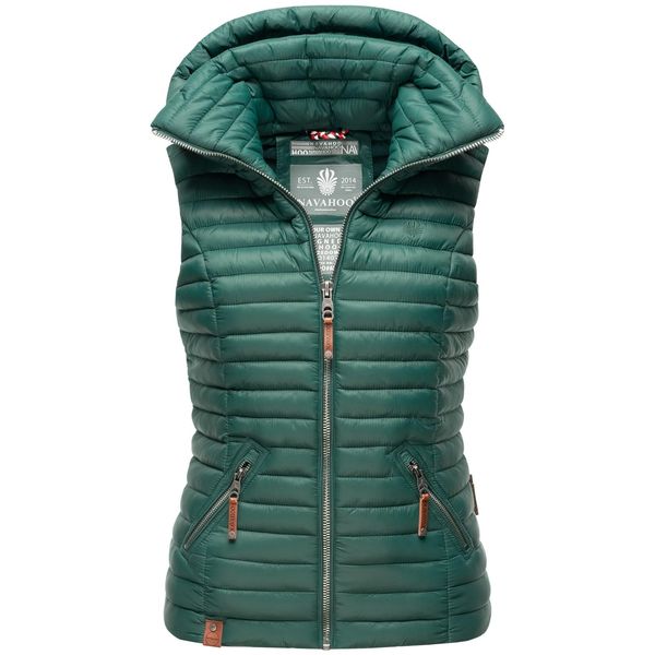 Navahoo Damen Designer Steppweste äRmellose Weste Mit Kapuze Shadaa-image