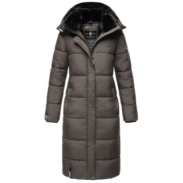 Marikoo Damen Winterjacke Steppmantel Weichem Innenkragen & Abnehmbarer Kapuze Reliziaa-image