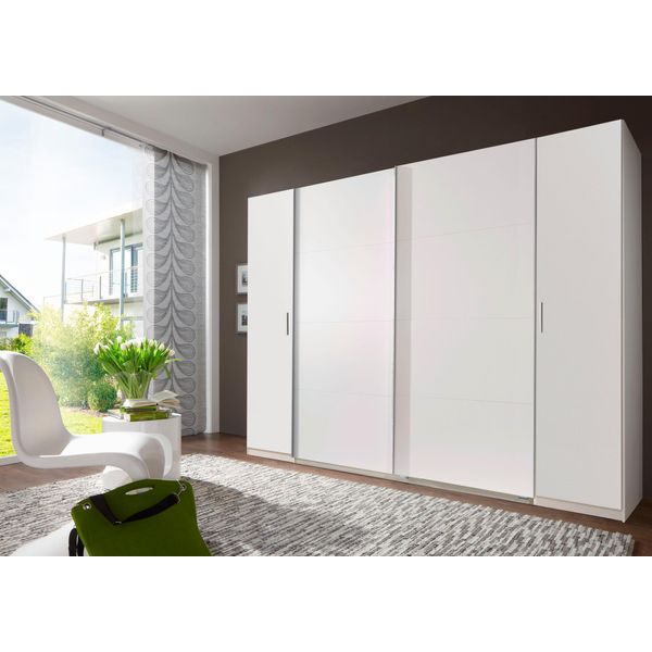 SchwebetüRenschrank Wimex "Lotto", Weiß, B:315Cm H:210Cm T:65Cm, SchräNke, SchwebetüRenschrank-image
