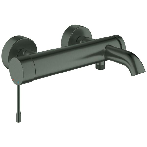 Grohe Wannenarmatur Essence Wandmontage Hard Graphite GebüRstet, 25250AL1 25250AL1-image