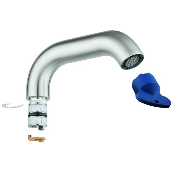 Grohe Rohrauslauf Essence 13373 FüR Eh-Waschtischbatterie M-Size Supersteel, 13373DC0 13373DC0-image