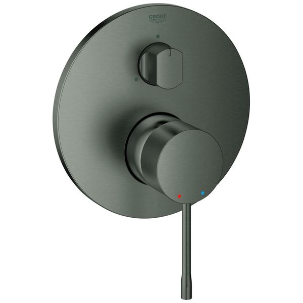 Grohe Unterputzarmatur Essence FüR 35604 3-Wege Umstellung, Hard Graphite GebüRstet, 24169AL1 24169AL1-image
