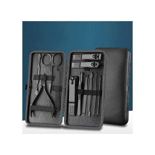 Tpfbeauty ManiküRe- & PediküRe-Set 12-Teilig Aus Kunstleder - Bunt-image