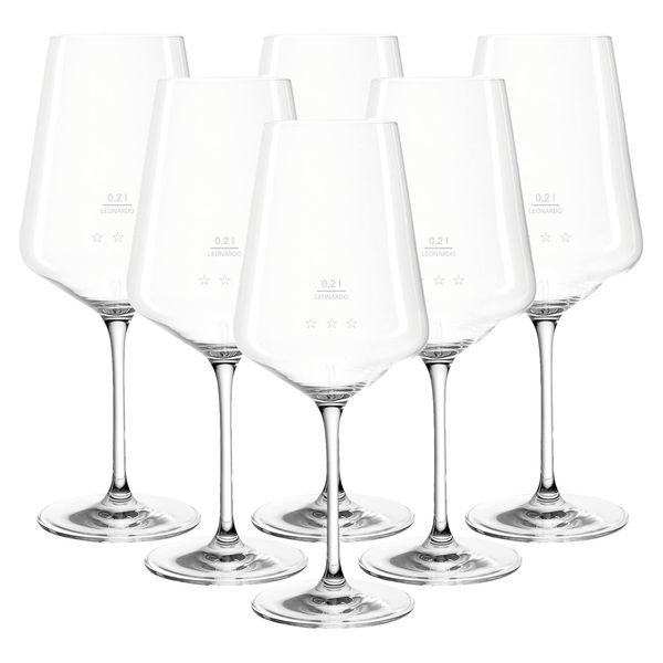 Leonardo RotweingläSer Geeicht Puccini Gastro-Edition 0,2 L 6Er Set-image