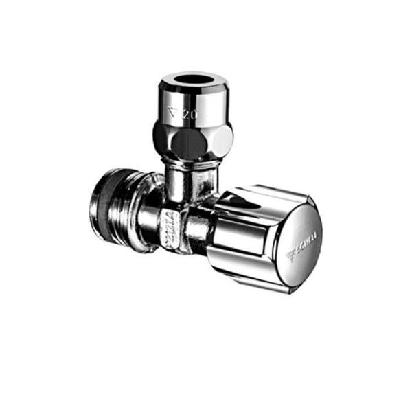 Schell Eckregulierventil Comfort 3/8" Chrom Kurze Bauform Mit Asag Kiwa 050970699"-image