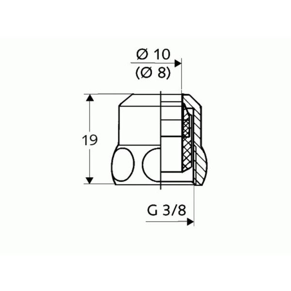 Schell Spezial-Quetschverschraubung 3/8"X10Mm Chrom Mit LäNgenausgleich 265010699"-image