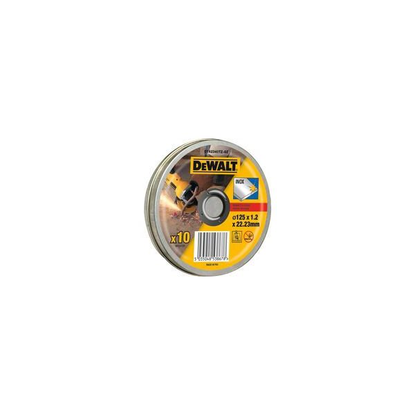 Trennscheibe Edelstahl DT42340TZ, Ø 125Mm 10 StüCk, Bohrung 22,23Mm, A 60 Tbf-image