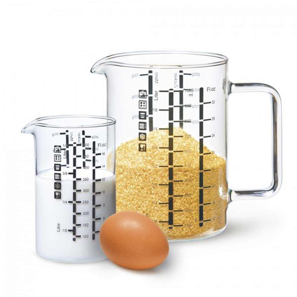 Set Di Misuratori Simax Da 2 Pezzi In Vetro Borosilicato Da 500Ml E 1000Ml-image
