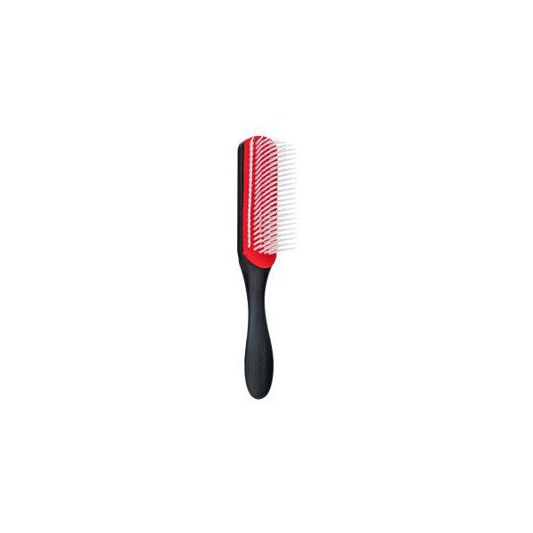 Denman Spazzola Per Capelli D3 Manico Nero Con Cuscino Rosso 7 File Nero/Rosso-image