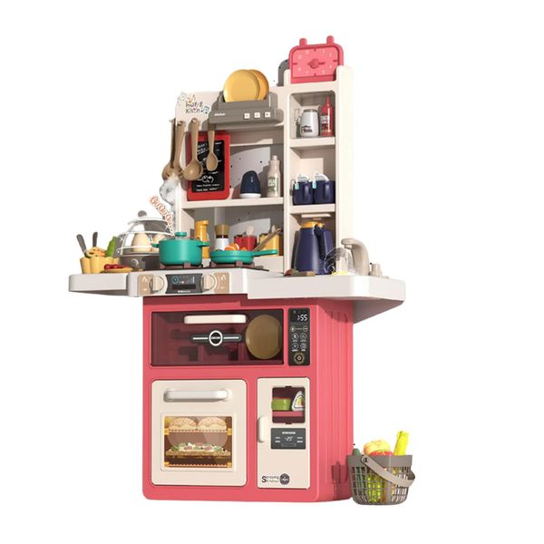 Coemo KinderküChe Jenny SpielküChe Mit Viel ZubehöR Farbe Rosa-image
