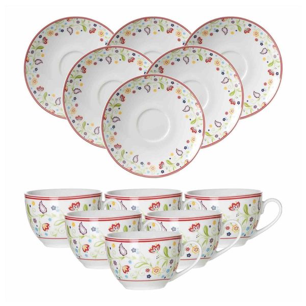 Ritzenhoff & Breker Kaffeetassen Mit Untertassen Shanti 220 Ml 6Er Set-image