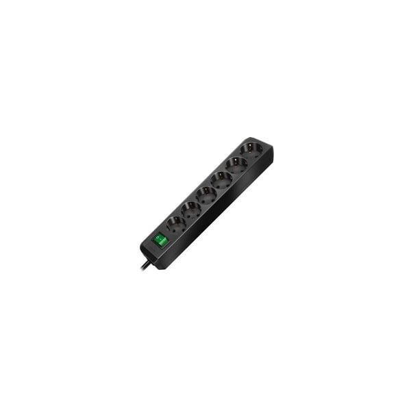 Eco-Line Steckdosenleiste 6-Fach Schwarz, 1,5 Meter-image