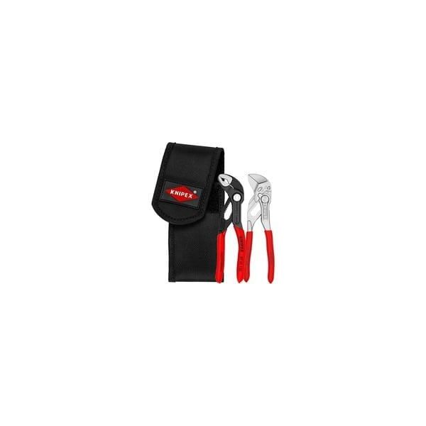 Mini-Zangenset, In Werkzeug-GüRteltasche, Zangen-Set Rot/Schwarz, 2-Teilig-image