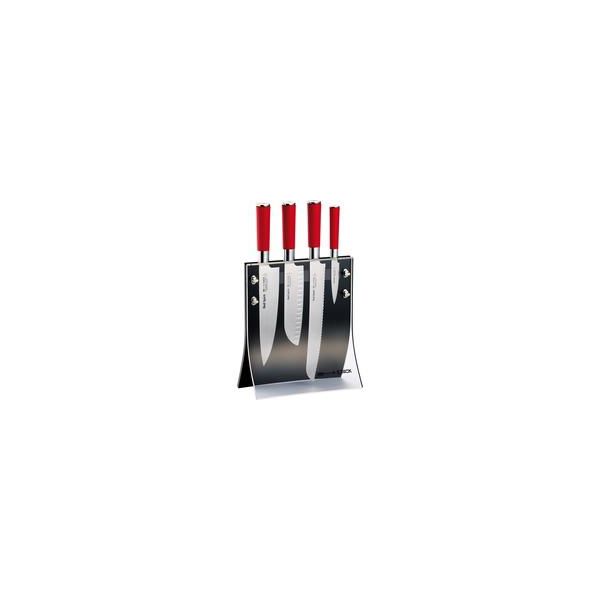 Red Spirit Messerblock 4Knives Rot/Schwarz, 4-Teilig-image