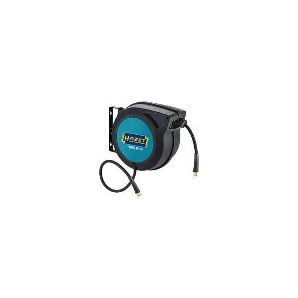 Schlauchaufroller 9040N-10, 15 Meter, Druckluftschlauch Schwarz/Blau, 90Cm Anschlussschlauch-image