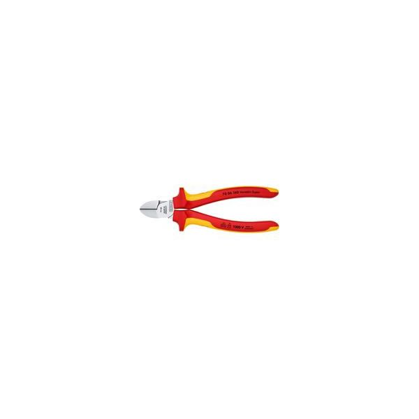 Seitenschneider 70 06 160, Schneid-Zange Rot/Gelb, LäNge 125Mm-image