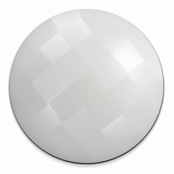 Amello Moneta Gioielli Bianco 30 Mm Intarsio Plastica Moneta Acrilico Signore ESC708W-image