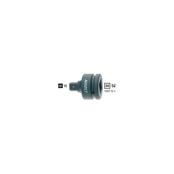 Kraft-Schlagschrauber-Adapter 1007S-1, SteckschlüSsel- Adapter Schwarz, Bohrung FüR Sicherungsstift, 3/4" > 1/2"""-image