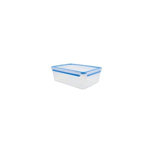 Clip & Close Frischhaltedose 5,4 Liter Transparent/Blau, Rechteckig, Maxiformat-image