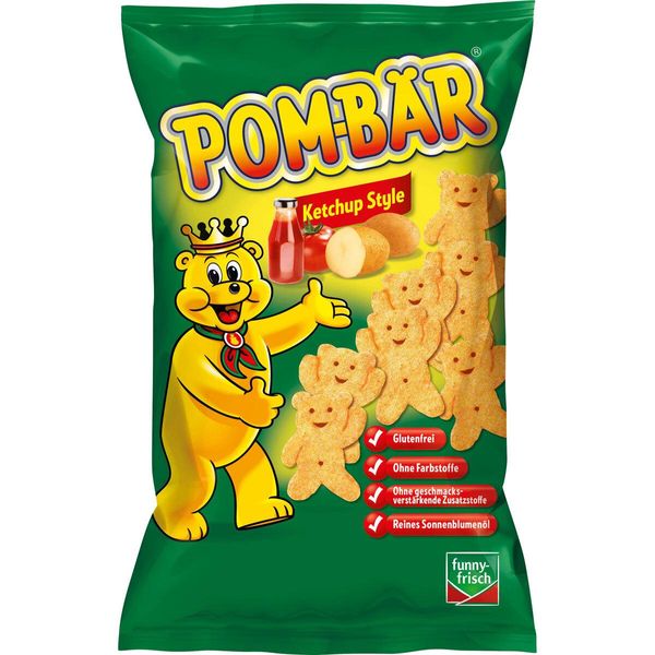 Pom Bear Ketchup Snack Di Patate Senza Glutine Vegetariano Vegano 75G-image