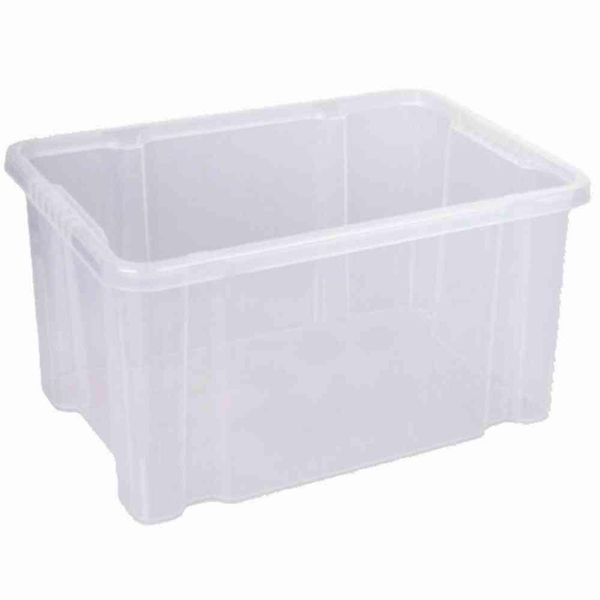 Cassetta Girevole Impilabile 27 L Trasparente 44,5 X 35 X 24 Cm-image