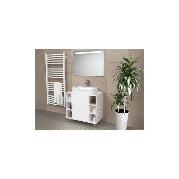 Vicco Waschbeckenunterschrank Fynn Weiß - BadmöBel Badschrank Unterschrank-image