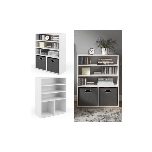 Vicco BüCherregal FüR 2 Faltboxen Aktenregal Aktenschrank BüRoregal Standregal-image