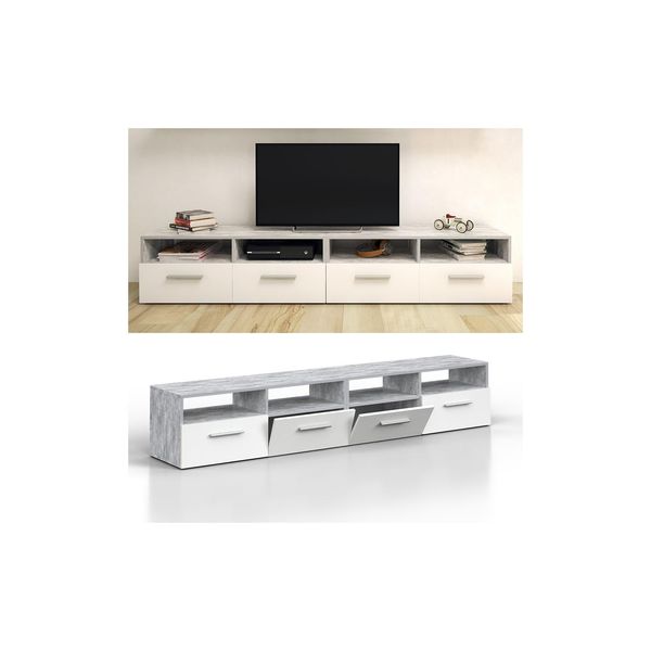 Vicco Lowboard Diego Fernsehschrank Sideboard Tv Fernsehtisch Beton-image