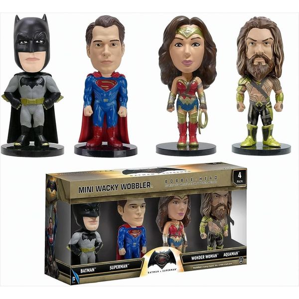 Mini Wacky Wobbler Batman Vs. Superman 4-Pack-image