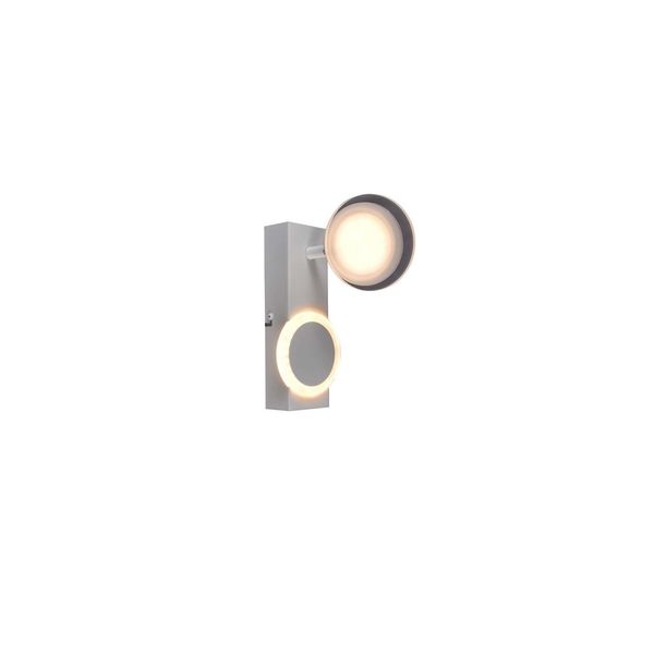 Brilliant Lampe, Meriza Led Wandspot Weiß, 1X Led Integriert, 10W Led Integriert, (1200Lm, 3000K), Kopf Schwenkbar-image