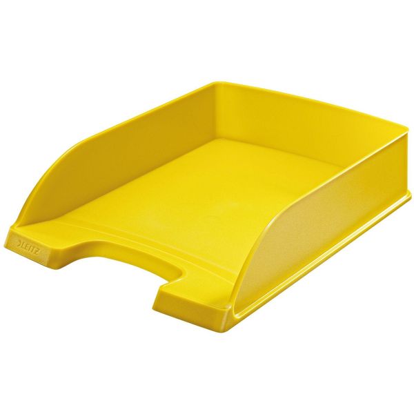 Leitz 5227-00-15 5227 Vaschetta Per Lettere Standard Plus - A4, Polistirolo, Giallo-image