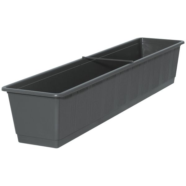 Geli 803-08038 Fioriera Standard 80 X 17,5 X 14,5 Cm, Plastica, Antracite-image
