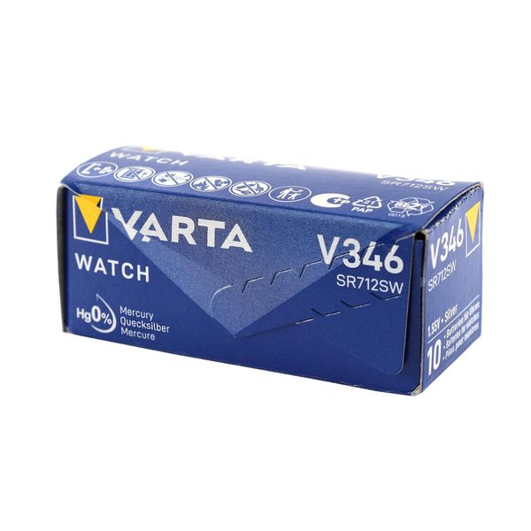 Varta Cellula A Pulsante Per Orologi 1,55 V - 10 Mah SR712 346.101.111 (1 Pz. / Blister)-image