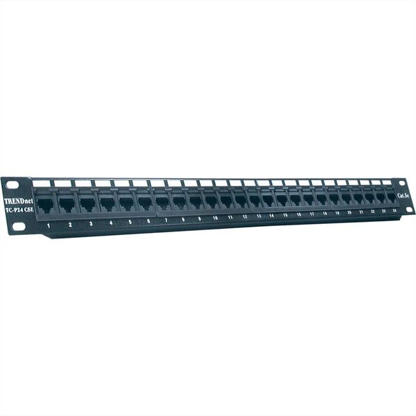 Trendnet TC-P24C5E Trendnet Patchpanel 24-Port Cat5/5E Ungeschirmt 19""-image
