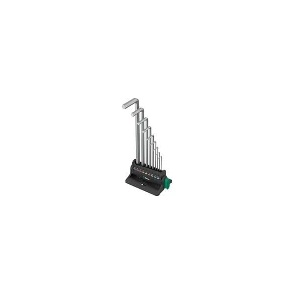 950/9 Hex-Plus 8 WinkelschlüSselsatz, 9-Teilig, Schraubendreher Chrom, Mit Halteclip Und Wandhalter-image