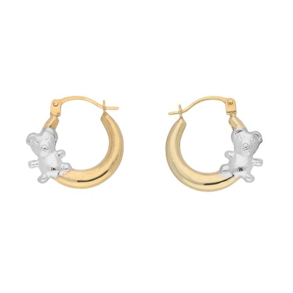 Paar Creolen Vivance "Teddy", Gelb (Gelbgold 375), Ohrringe, Damen, Gelbgold 375-image