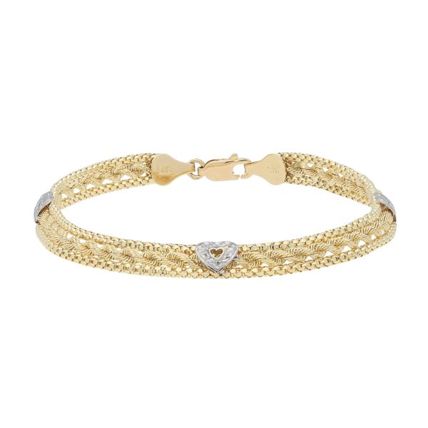Armband Vivance "Herz", Gelb (Gelbgold 375), ArmbäNder, Damen, Gelbgold 375, Armband-image