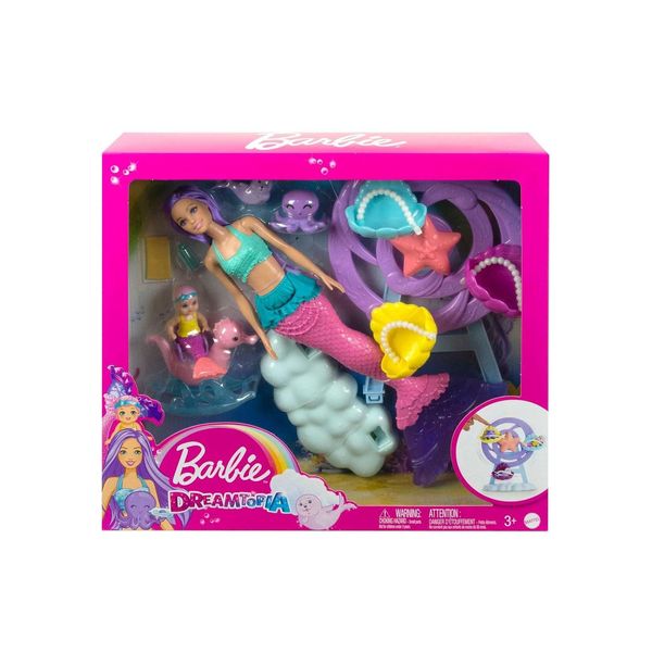 Mattel HLC30 - Barbie - Dreamtopia - Meerjungfrau-Set Mit 2 Puppen & ZubehöR-image
