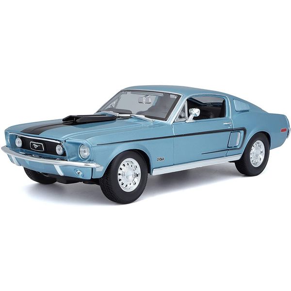 Maisto 31167 - Modellino Di Auto - Ford Mustang Gt Cobra Jet '68 (Azzurro, Scala 1:18)-image