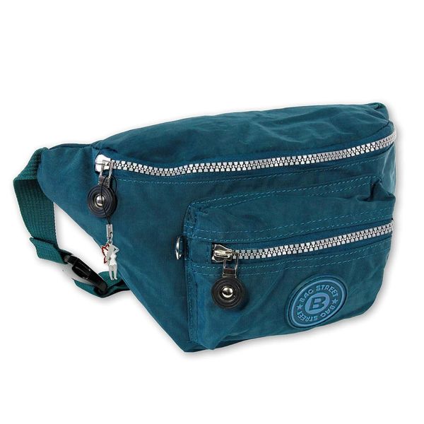 Borsa Street Nylon Ladies Men Fanny Pack Belt Borsa Blu 27X10X16 OTJ506B-image