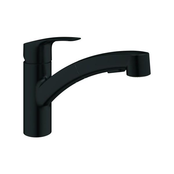 Grohe KüChenarmatur Eurosmart 30305_1 Fl. Auslauf Azb. Dual-SpüLb. Matt Black, 303052431 303052431-image