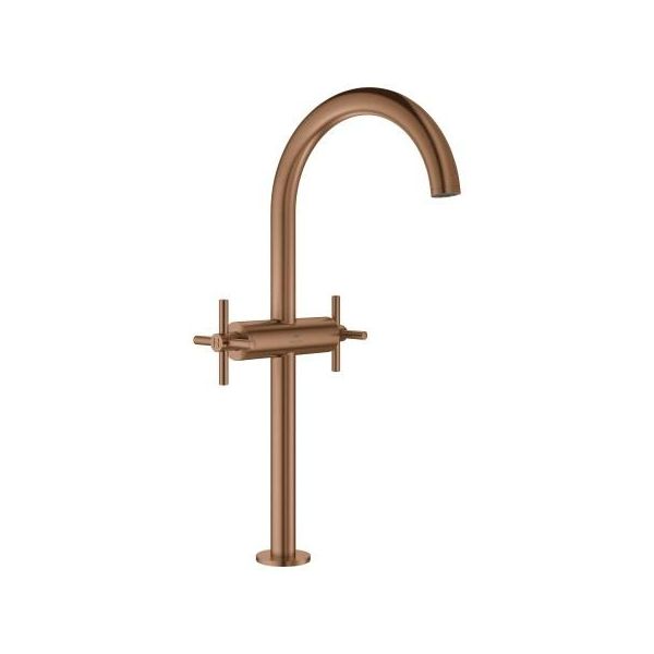 Grohe Waschtischarmatur Atrio 21149 Xl-Size Kreuzgriff Warm Sunset GebüRstet, 21149DL0 21149DL0-image
