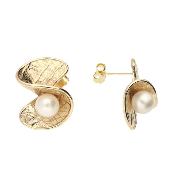 Paar Ohrstecker Vivance "SüßWasserperlen", Gelb (Gelbgold 375), Ohrringe, Damen, Gelbgold 375, 2X SüßWasserperle-image