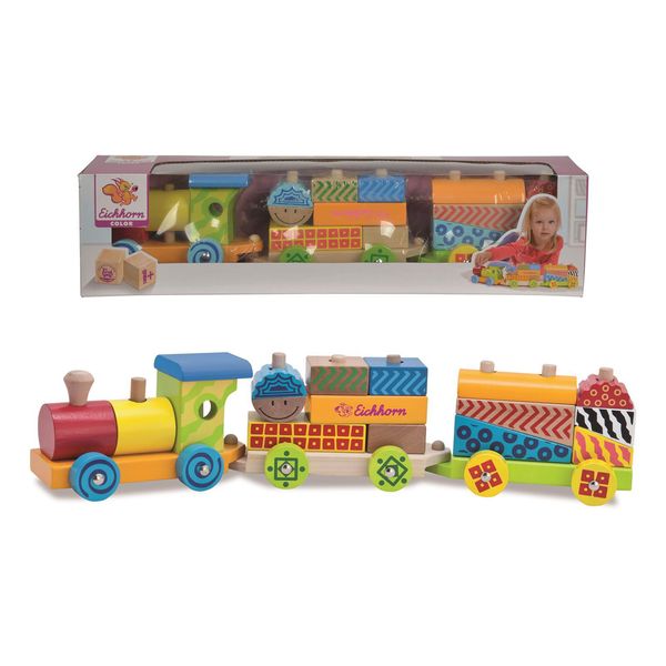 Treno In Legno Colorato Eichhorn-image