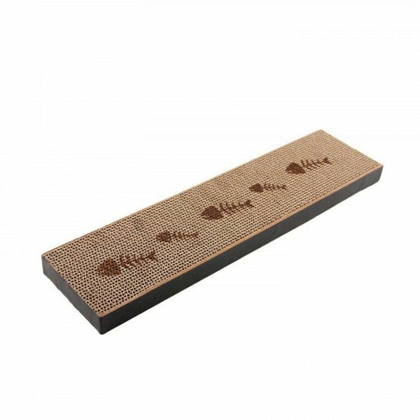 Graffiatoio In Cartone Afp Regolare 44X11 Cm Con Erba Gatta-image