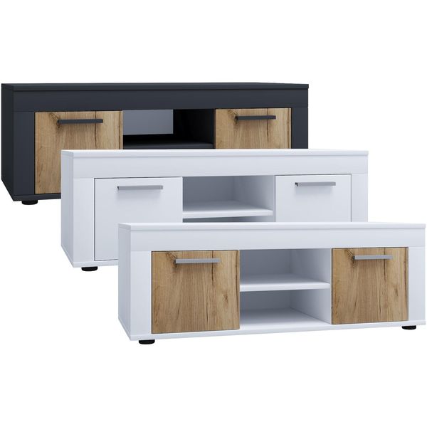 Vcm TV MöBel Lowboard Fernsehregal MaßE H. 37 X B. 102 X T. 45 Cm Fernseh MöBel – Usilo L-image