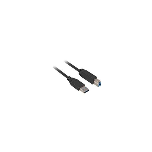 Usb 3.2 Gen 1 Kabel, USB-A Stecker > USB-B Stecker Schwarz, 2 Meter-image