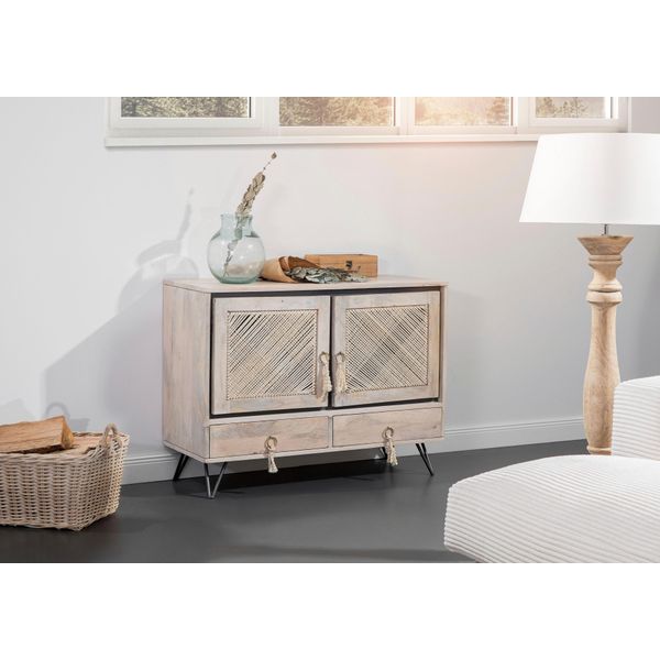 Kommode Gutmann Factory, Beige (Natur), B:100Cm H:75Cm T:35Cm, Sideboards, Kommode-image
