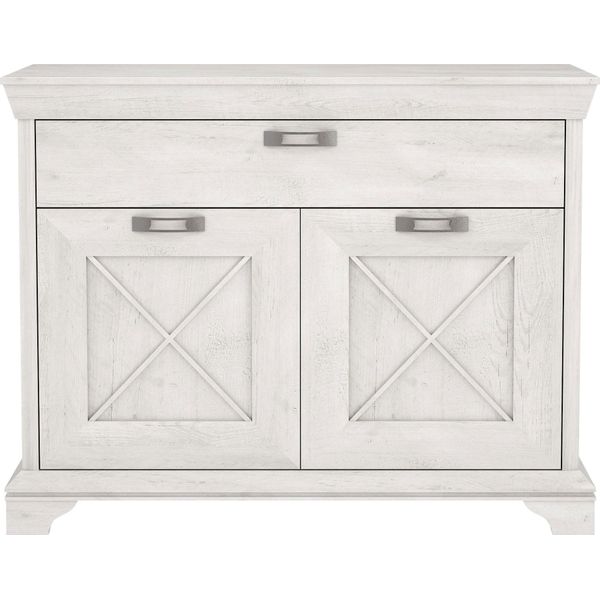 Kommode Forte "Kashmir", Weiß (Pinia Weiß), B:123,3Cm H:95,9Cm T:48,2Cm, Sideboards, Kommode, Breite 123 Cm-image